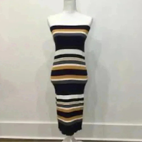 Callahan strapless multicolor striped sweater dress XS - Picture 1 of 2